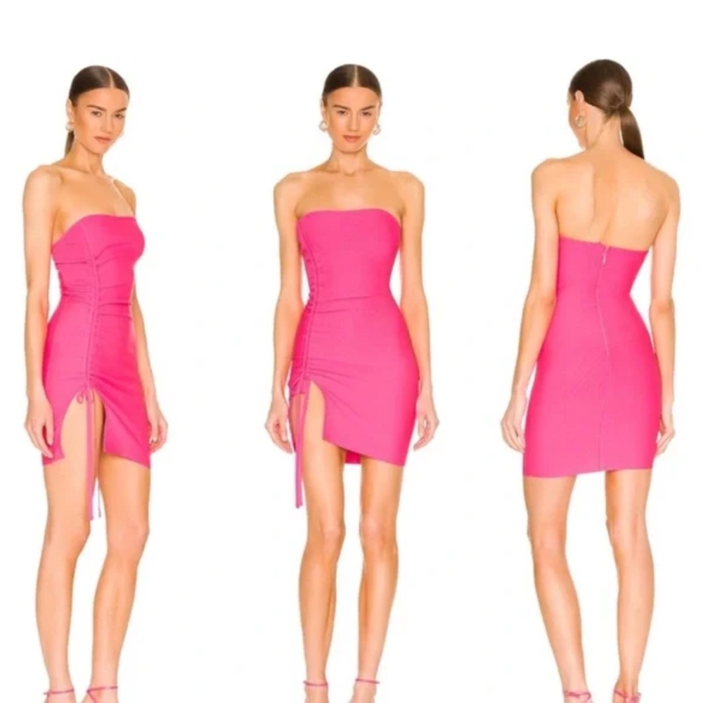 strapless mini dress